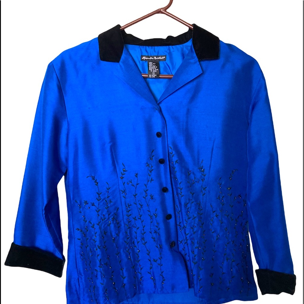 Sequined Silk Blouse